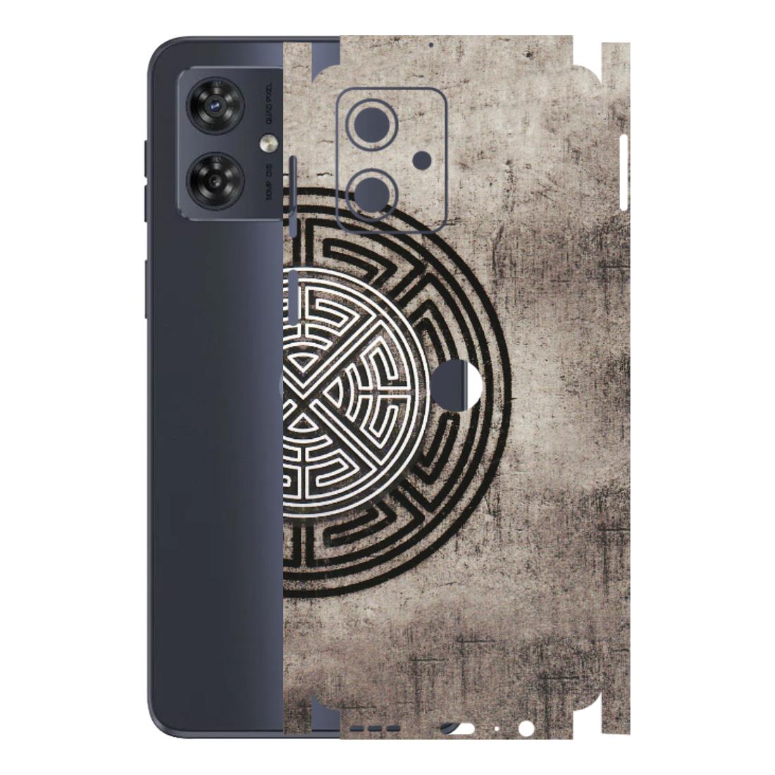 Motorola Phone Skins (All Models) - Mysterious Circular Design - 3D Embossed Finish (L-63) Motorola G54 (5G)