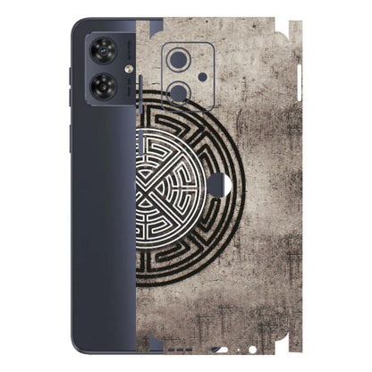 Motorola Phone Skins (All Models) - Mysterious Circular Design - 3D Embossed Finish (L-63) Motorola G54 (5G)