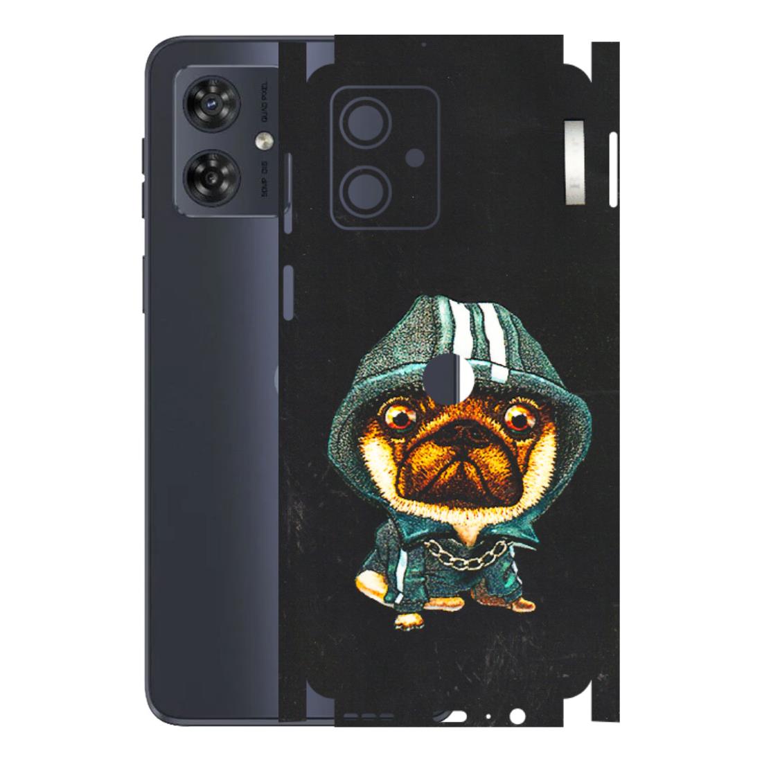 Motorola Phone Skins (All Models) - Puppy N Hoodie - 3D Embossed Finish (L-90) Motorola G54 (5G)