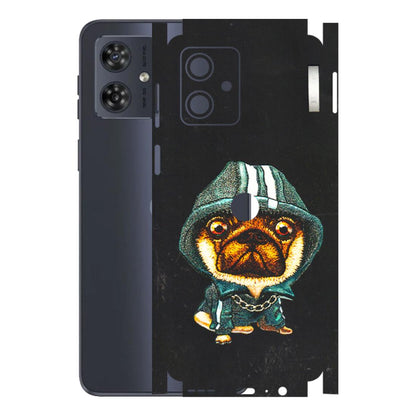 Motorola Phone Skins (All Models) - Puppy N Hoodie - 3D Embossed Finish (L-90) Motorola G54 (5G)