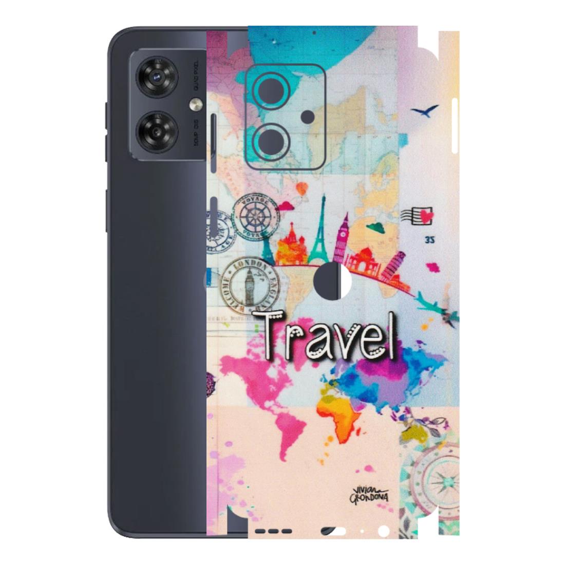 Motorola Phone Skins (All Models) - Travel The Wonders - Matte Finish (M-108) Motorola G54 (5G)