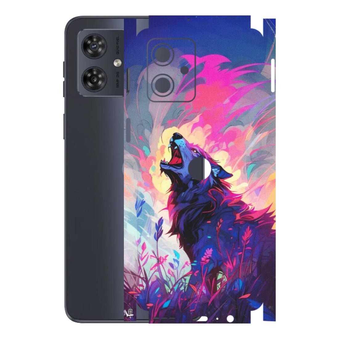 Motorola Phone Skins (All Models) - New Wild Wolf Abstract - Matte Finish (M-125) Motorola G54 (5G)
