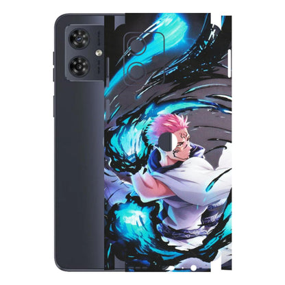 Motorola Phone Skins (All Models) - New Jujutsu Kaisen Grey Blue Anime - Matte Finish (M-127) Motorola G54 (5G)