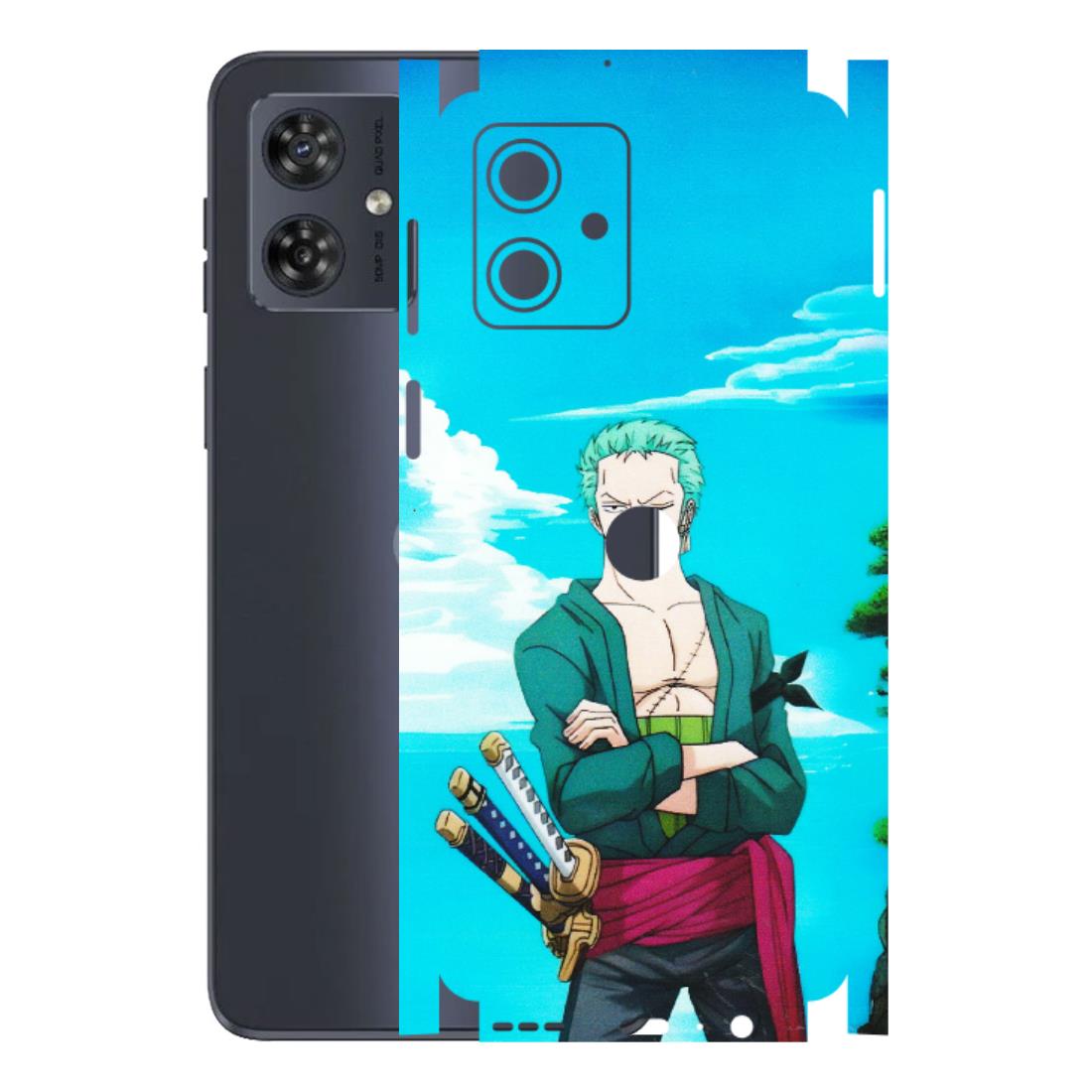 Motorola Phone Skins (All Models) - Cool Swordman Zoro Anime - Matte Finish (M-143) Motorola G54 (5G)