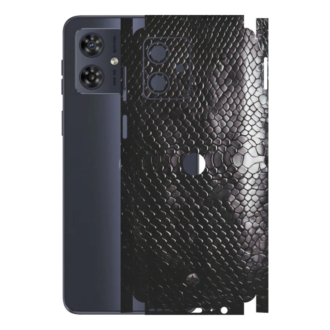 Motorola Phone Skins (All Models) - Black Snack Leather - Matte Finish (M-147) Motorola G54 (5G)