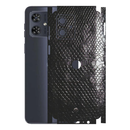 Motorola Phone Skins (All Models) - Black Snack Leather - Matte Finish (M-147) Motorola G54 (5G)