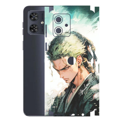 Motorola Phone Skins (All Models) - Pirate Hunter One Piece Anime - Matte Finish (M-157) Motorola G54 (5G)