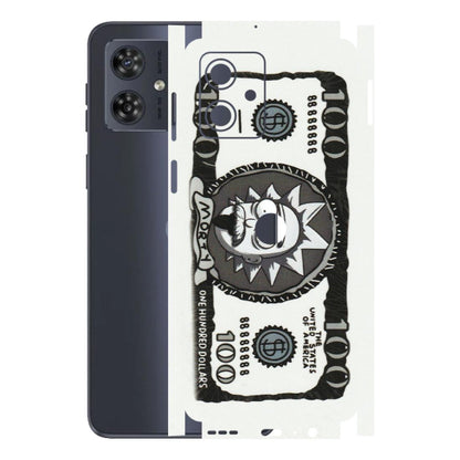 Motorola Phone Skins (All Models) - Rick And Morty Hundred Dollar Anime - Matte Finish (M-161) Motorola G54 (5G)