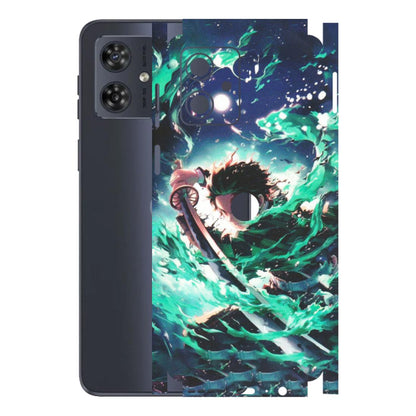 Motorola Phone Skins (All Models) - Sword Fighter Anime - Matte Finish (M-29) Motorola G54 (5G)