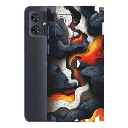 Motorola Phone Skins (All Models) - Abstract Volcanic Layers - Matte Finish (M-52) Motorola G54 (5G)