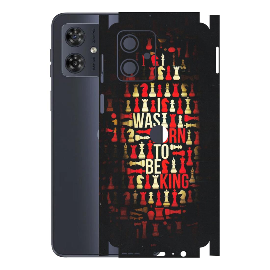 Motorola Phone Skins (All Models) - Born To Be King - Matte Finish (M-73) Motorola G54 (5G)