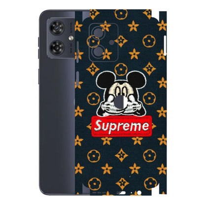 Motorola Phone Skins (All Models) - Mickey Supreme - Matte Finish (M-83) Motorola G54 (5G)