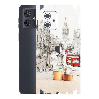 Motorola Phone Skins (All Models) - London Street - Transparent Finish (T-02) Motorola G54 (5G)