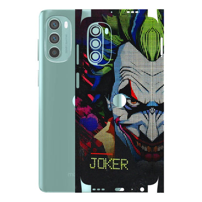 Motorola Phone Skins (All Models) - Joker Dot Matrix - 3D Embossed Finish (L-08) Motorola G62 5G -