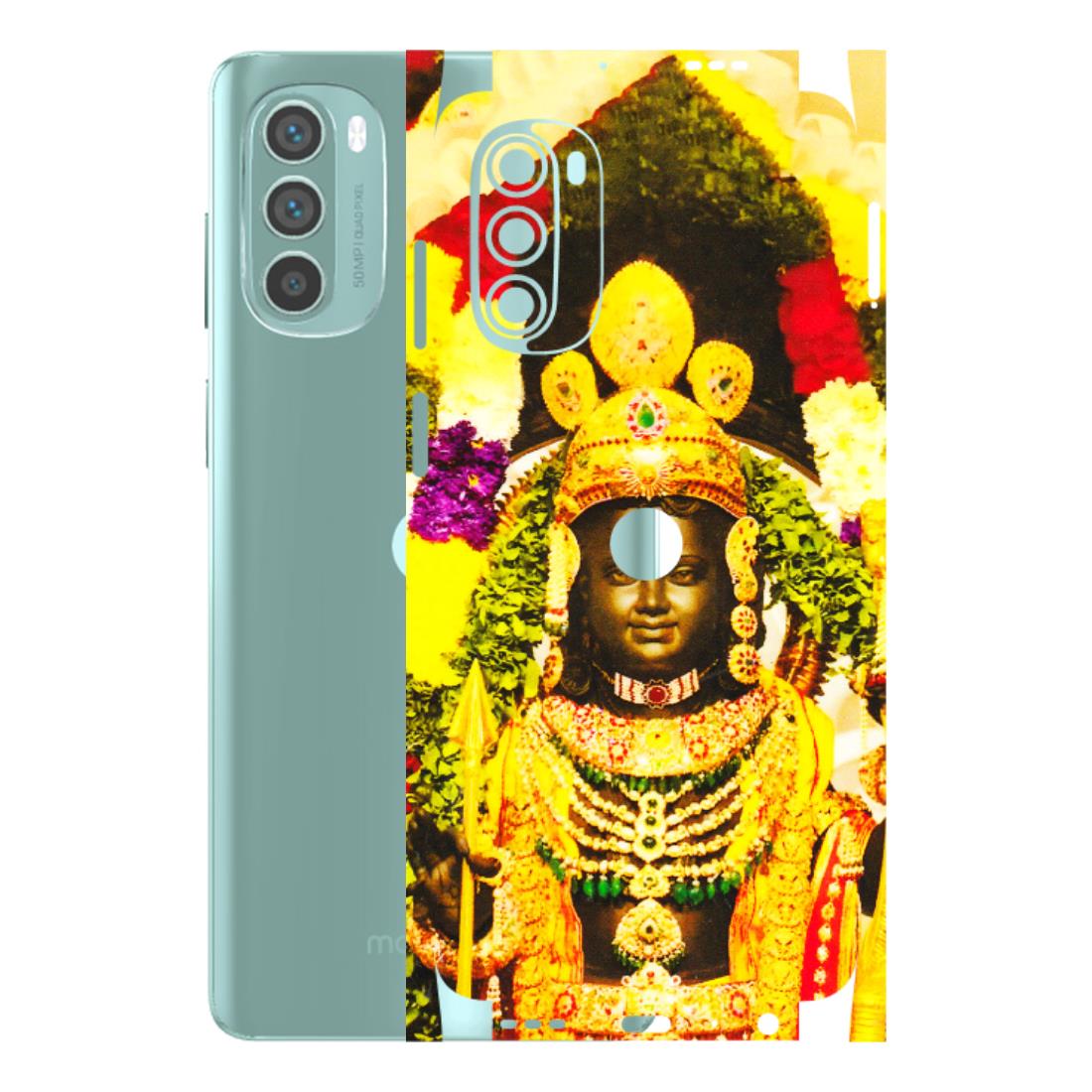 Motorola Phone Skins (All Models) - Ram Lalla Ayodhya - 3D Embossed Finish (L-103) Motorola G62 5G -