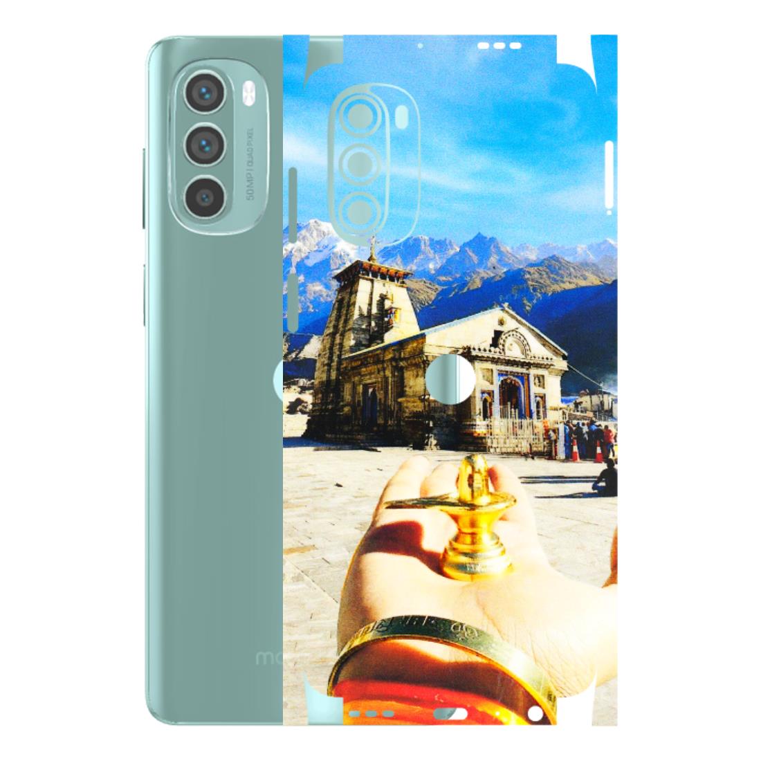 Motorola Phone Skins (All Models) - Beauty of Kedarnath - 3D Embossed Finish (L-108) Motorola G62 5G -
