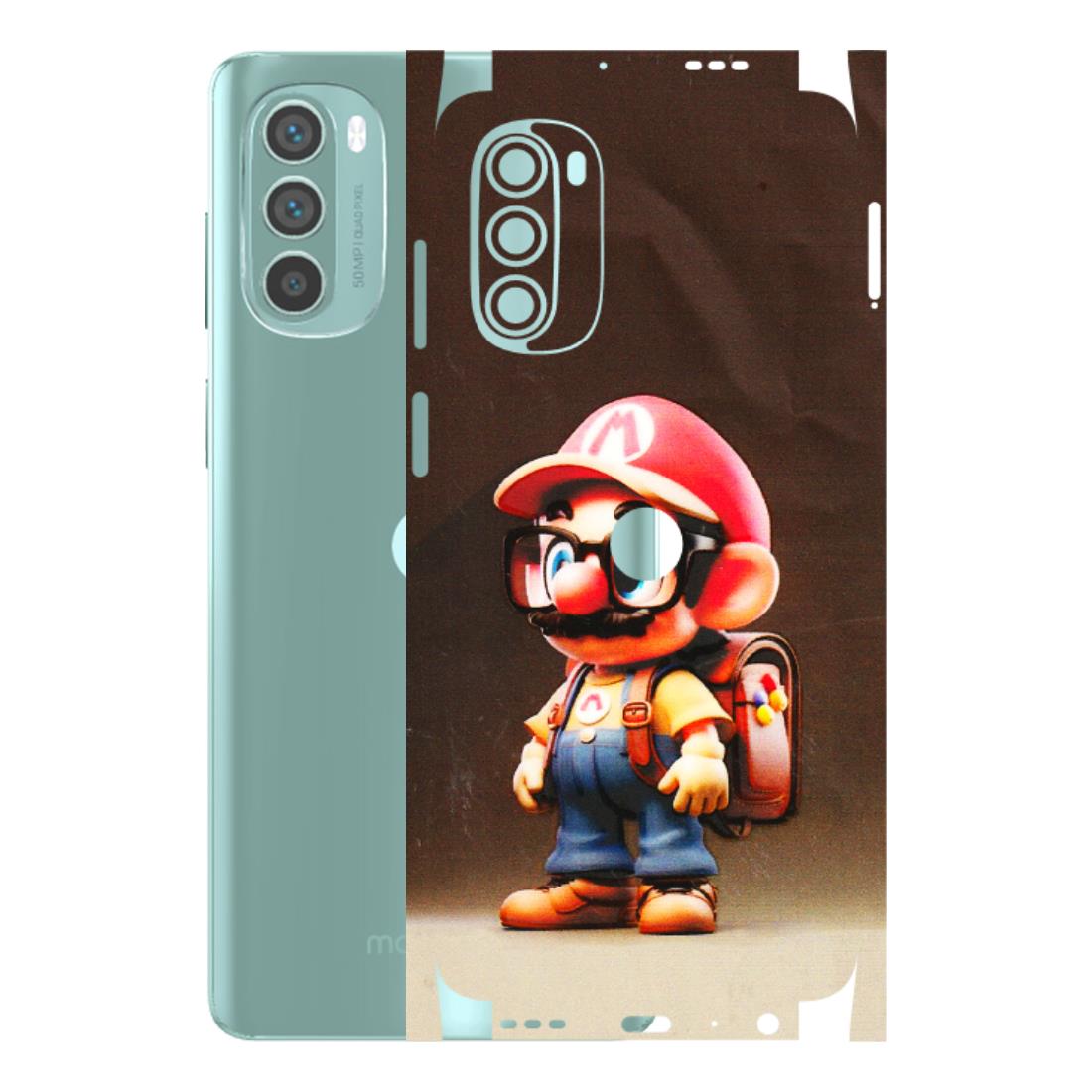 Motorola Phone Skins (All Models) - Little Mario - 3D Embossed Finish (L-119) Motorola G62 5G -