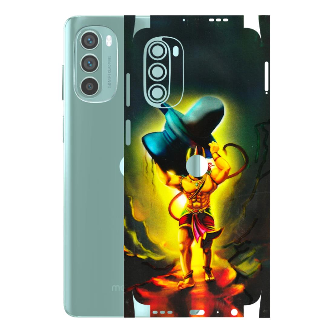 Motorola Phone Skins (All Models) - Hanuman Ji - 3D Embossed Finish (L-128) Motorola G62 5G -