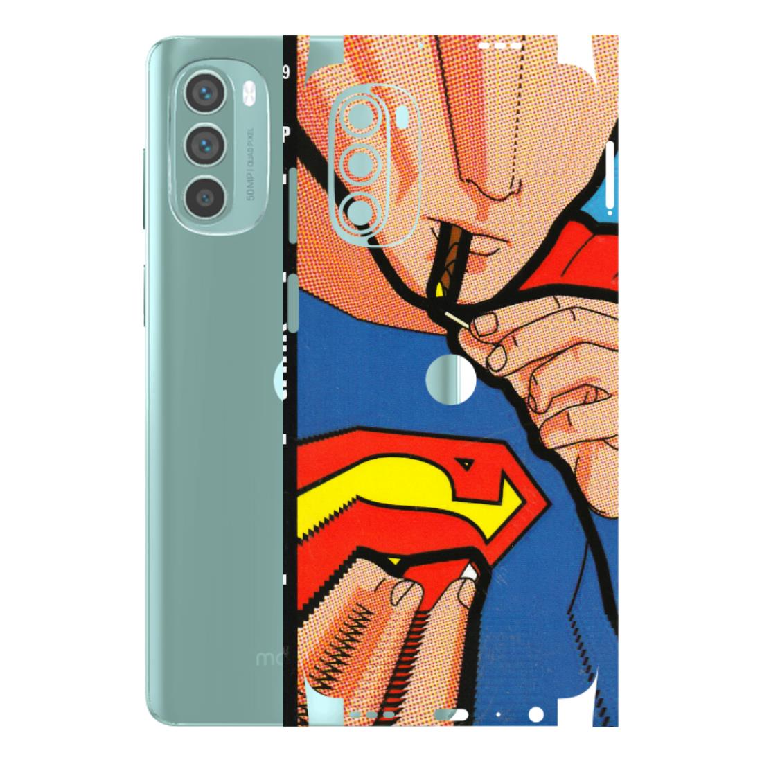 Motorola Phone Skins (All Models) - Superman Sutta - 3D Embossed Finish (L-130) Motorola G62 5G -