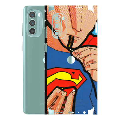 Motorola Phone Skins (All Models) - Superman Sutta - 3D Embossed Finish (L-130) Motorola G62 5G -