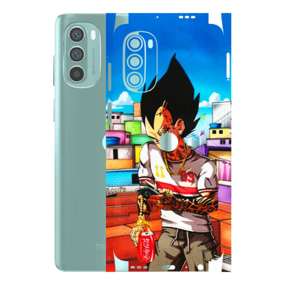 Motorola Phone Skins (All Models) - Vegeta - 3D Embossed Finish (L-136) Motorola G62 5G -