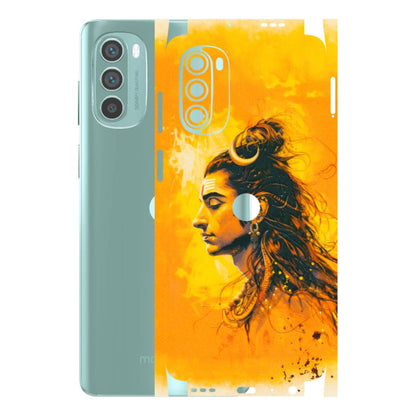 Motorola Phone Skins (All Models) - Shiv Shakti - 3D Embossed Finish (L-14) Motorola G62 5G -