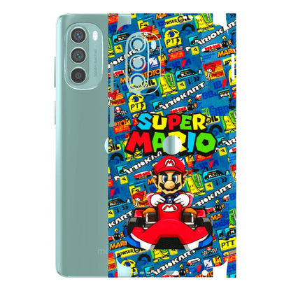 Motorola Phone Skins (All Models) - Super Mario Kart - 3D Embossed Finish (L-140) Motorola G62 5G -