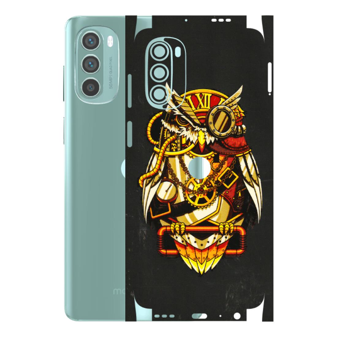 Motorola Phone Skins (All Models) - Classy Smart Owl - 3D Embossed Finish (L-144) Motorola G62 5G -