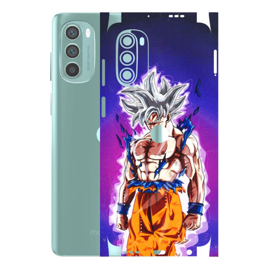 Motorola Phone Skins (All Models) - Goku Purple Anime - 3D Embossed Finish (L-147) Motorola G62 5G -