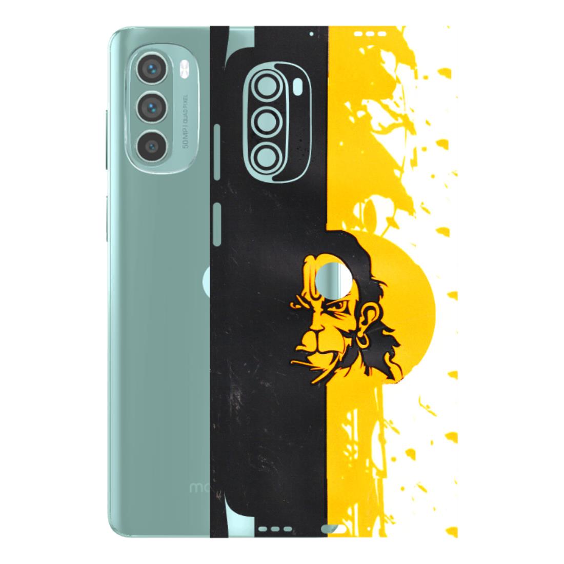 Motorola Phone Skins (All Models) - Bajrangbali - 3D Embossed Finish (L-151) Motorola G62 5G -