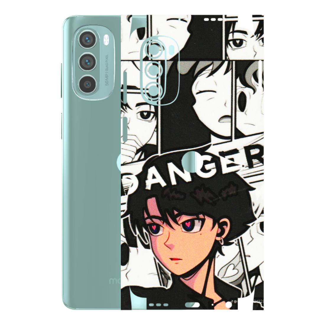 Motorola Phone Skins (All Models) - Danger Anime - 3D Embossed Finish (L-155) Motorola G62 5G -