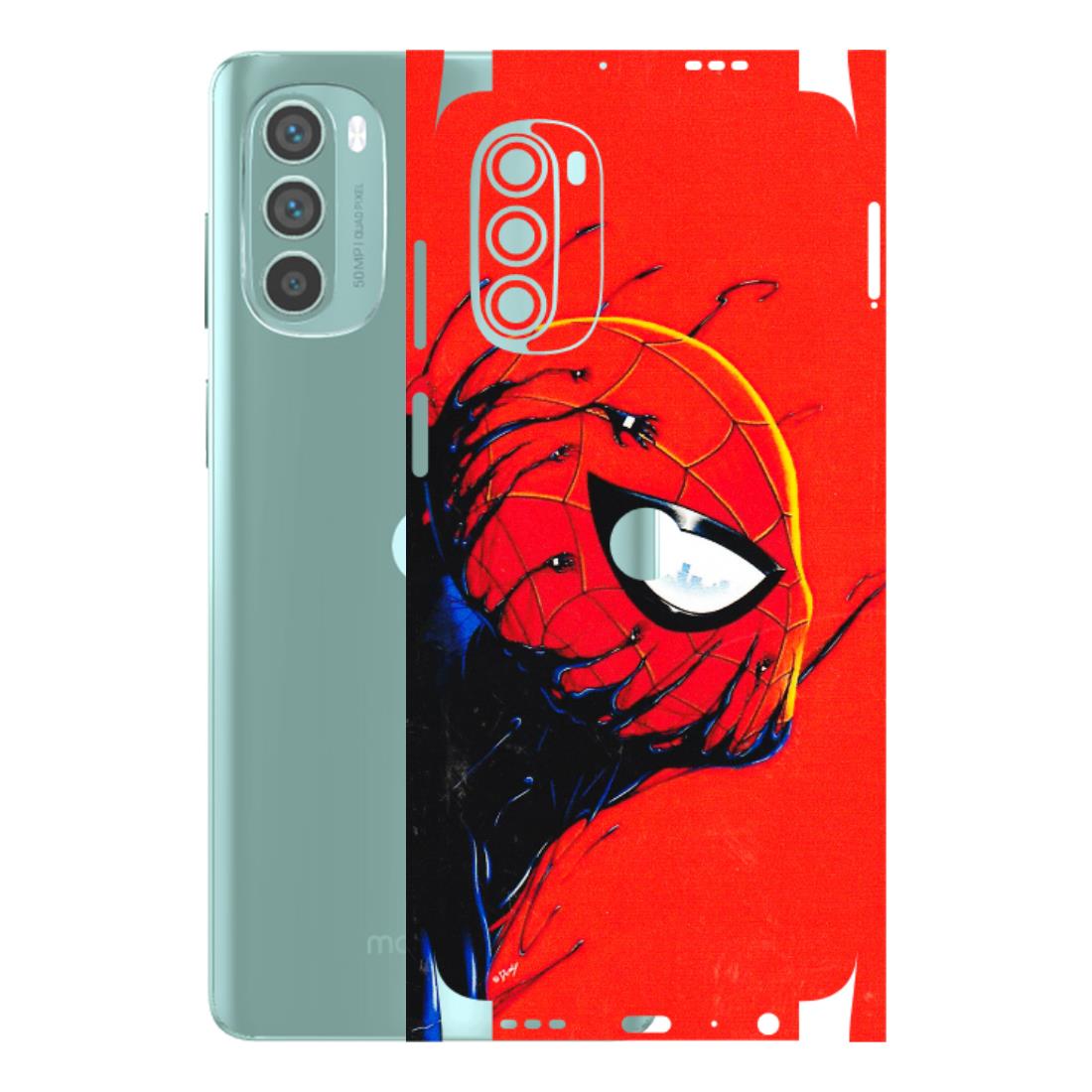Motorola Phone Skins (All Models) - Spiderman Face Venom - 3D Embossed Finish (L-165) Motorola G62 5G -