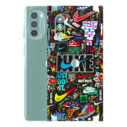 Motorola Phone Skins (All Models) - Just Do It Doodles - 3D Embossed Finish (L-166) Motorola G62 5G -