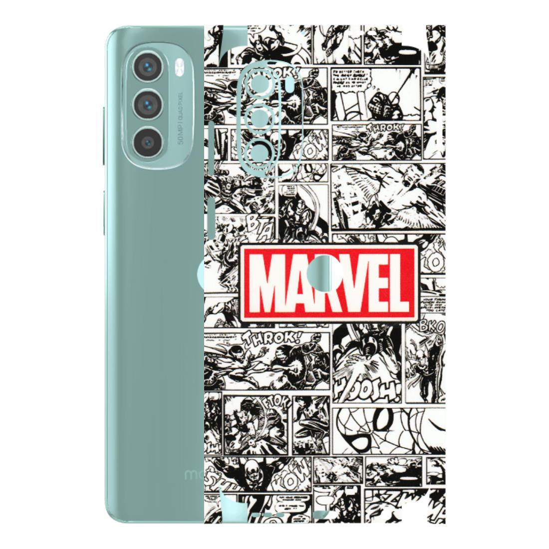 Motorola Phone Skins (All Models) - Marvel Comic - 3D Embossed Finish (L-171) Motorola G62 5G -