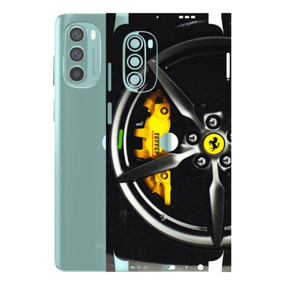 Motorola Phone Skins (All Models) - Ferrari Wheel Alloy - 3D Embossed Finish (L-173) Motorola G62 5G -