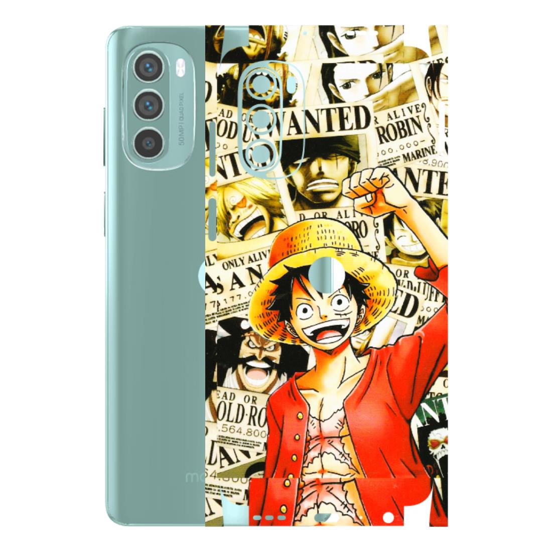 Motorola Phone Skins (All Models) - Luffy Anime - 3D Embossed Finish (L-177) Motorola G62 5G -