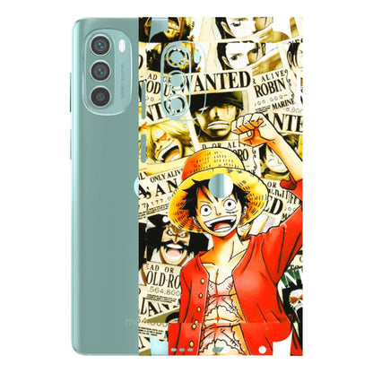 Motorola Phone Skins (All Models) - Luffy Anime - 3D Embossed Finish (L-177) Motorola G62 5G -