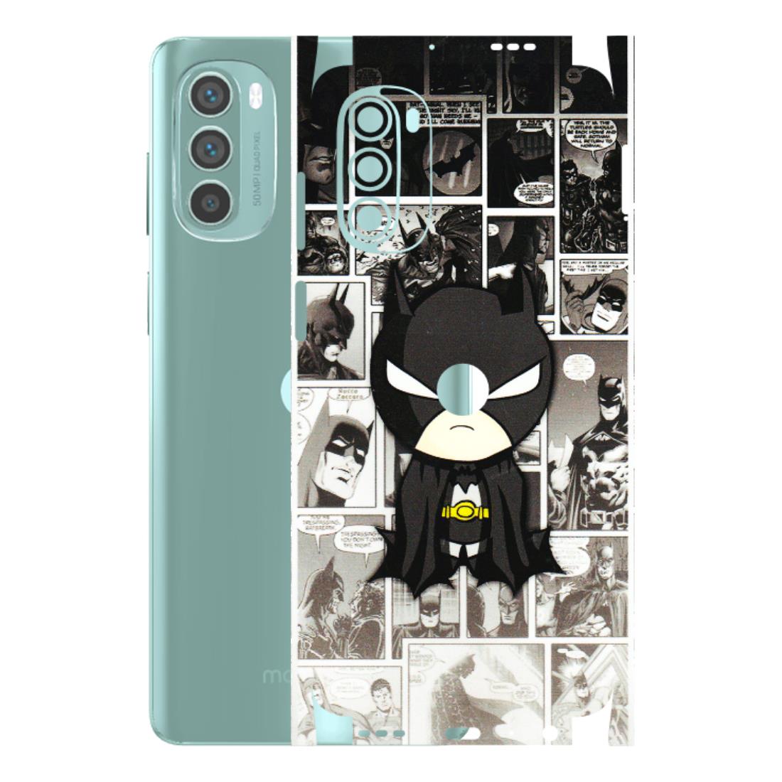 Motorola Phone Skins (All Models) - Toon Batman - 3D Embossed Finish (L-182) Motorola G62 5G -