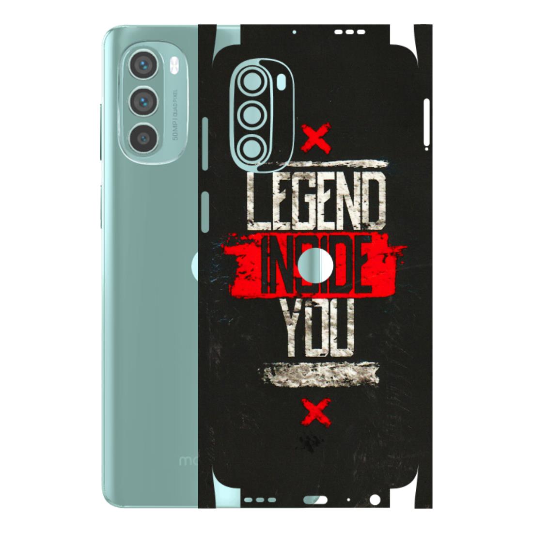 Motorola Phone Skins (All Models) - Legend Inside You - 3D Embossed Finish (L-186) Motorola G62 5G -