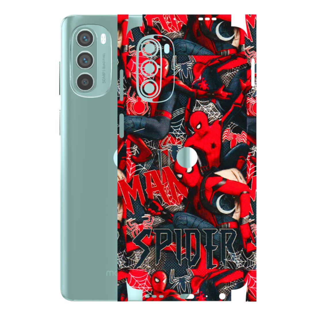 Motorola Phone Skins (All Models) - SpiderMan Cool - 3D Embossed Finish (L-188) Motorola G62 5G -