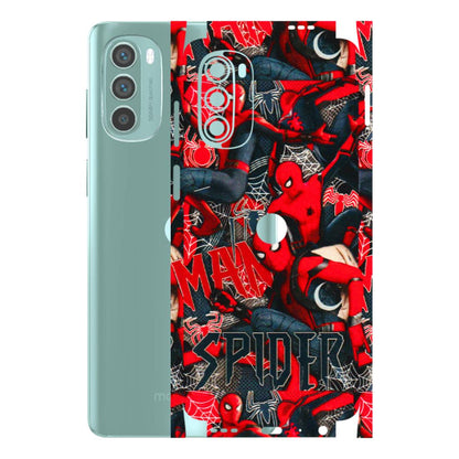 Motorola Phone Skins (All Models) - SpiderMan Cool - 3D Embossed Finish (L-188) Motorola G62 5G -