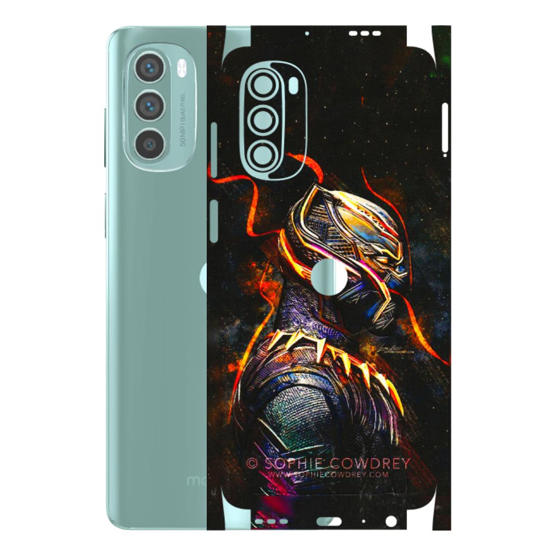 Motorola Phone Skins (All Models) - Black Panther - 3D Embossed Finish (L-190) Motorola G62 5G -