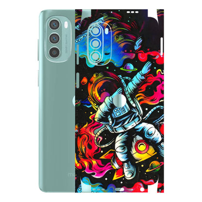 Motorola Phone Skins (All Models) - Astronaut Dope - 3D Embossed Finish (L-191) Motorola G62 5G -