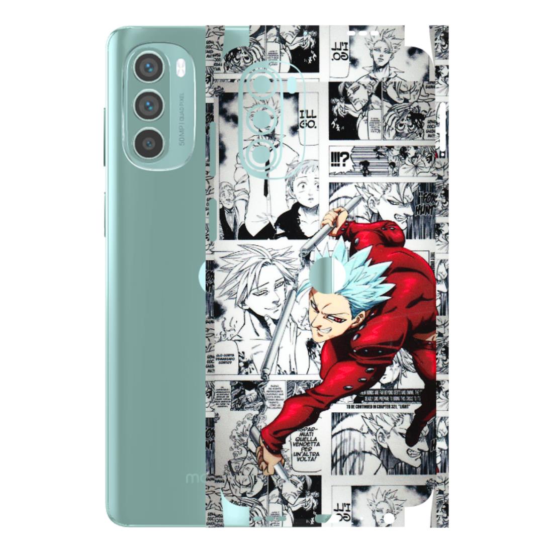 Motorola Phone Skins (All Models) - Anime Comic - 3D Embossed Finish (L-192) Motorola G62 5G -