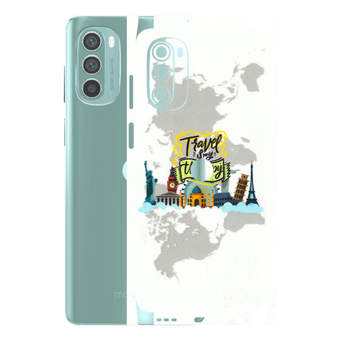 Motorola Phone Skins (All Models) - Travel Therapy - 3D Embossed Finish (L-199) Motorola G62 5G -