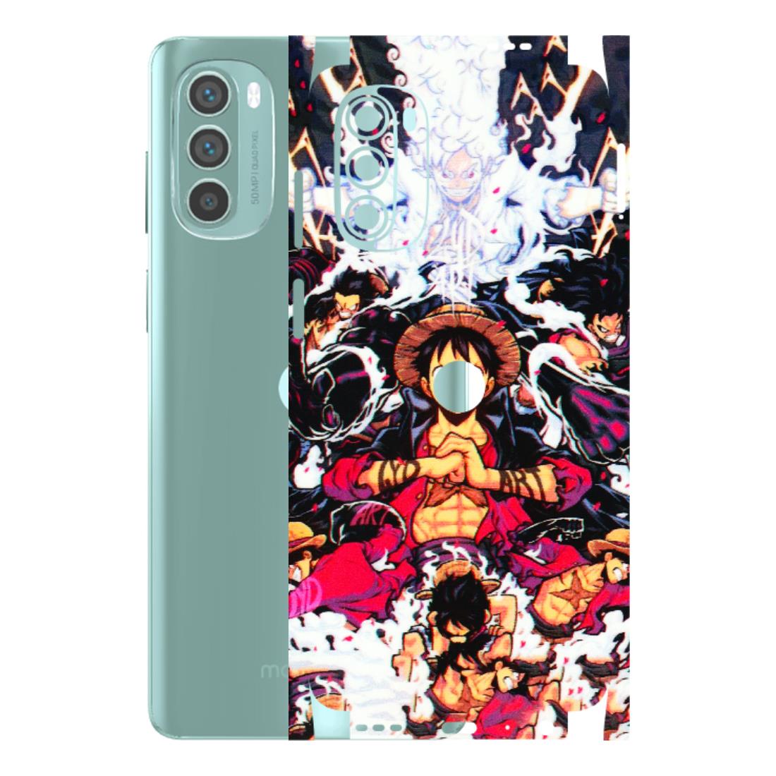 Motorola Phone Skins (All Models) - Luffy Anime Character - 3D Embossed Finish (L-203) Motorola G62 5G -
