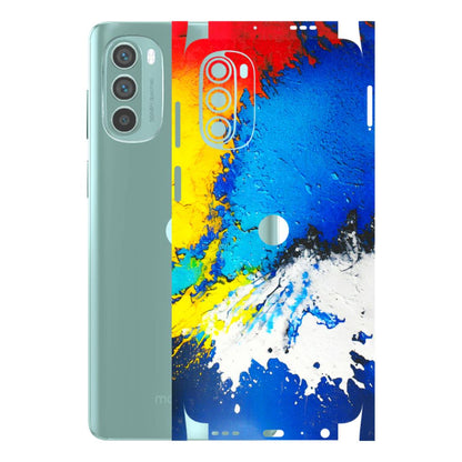 Motorola Phone Skins (All Models) - Acrylic Paint Spill - 3D Embossed Finish (L-229) Motorola G62 5G -