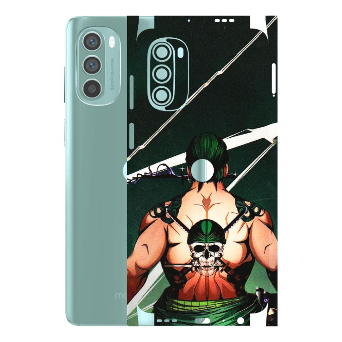 Motorola Phone Skins (All Models) - Zoro Anime - 3D Embossed Finish (L-23) Motorola G62 5G -