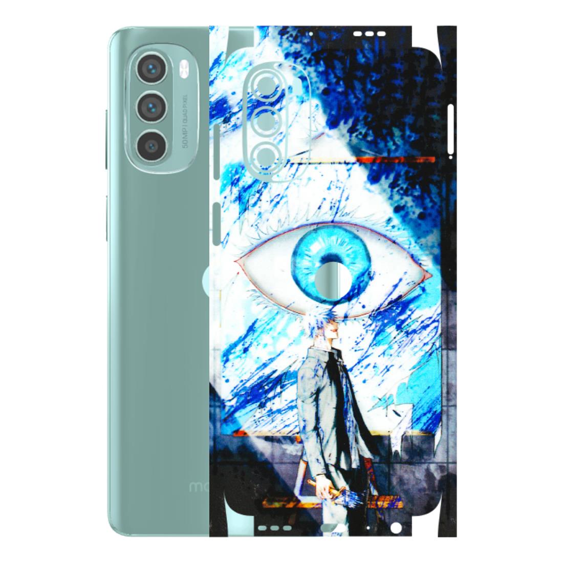 Motorola Phone Skins (All Models) - Gojo Satoru evil eye - 3D Embossed Finish (L-239) Motorola G62 5G -