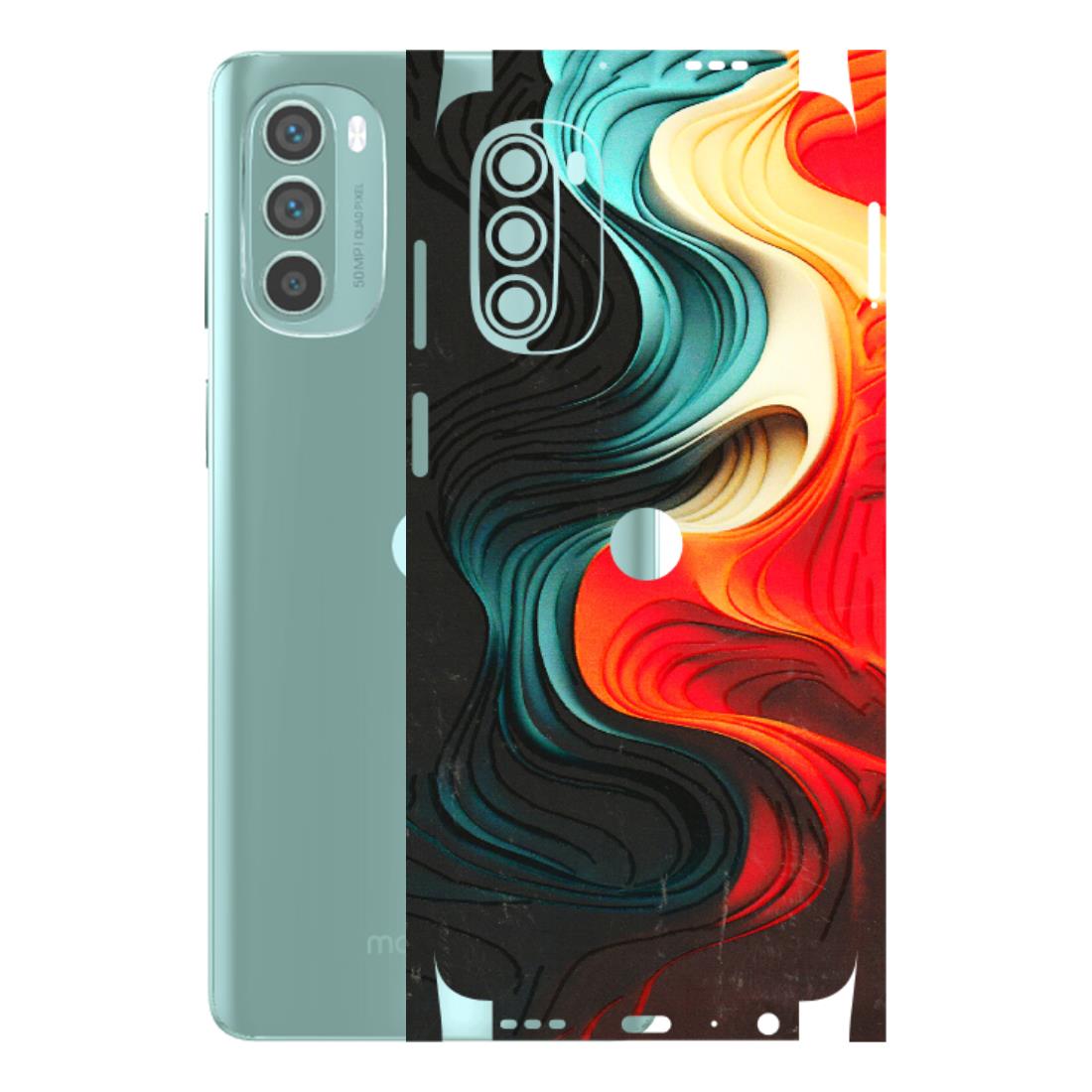 Motorola Phone Skins (All Models) - The Silky Swirl - 3D Embossed Finish (L-240) Motorola G62 5G -
